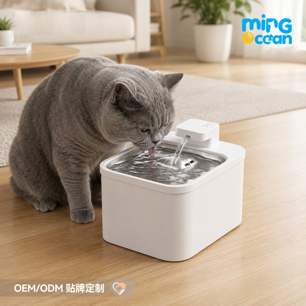 Smart Wireless Pet Water Fountain – 4L Large Capacity, Low Water Alert & App Control, No Wires or Plugs for Cats & Dogs