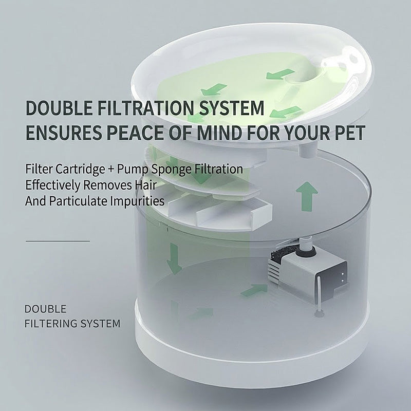 Smart Pet Water Fountain – Aerated Flow, App-Controlled & Silent Operation for Cats & Dogs, Fresh Water Every Sip