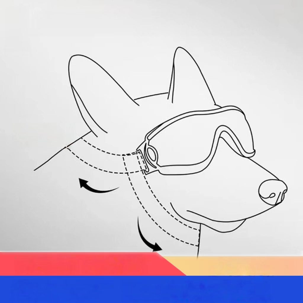 Direct factory sale of pet eyeglasses – dog sunglasses (for medium to large-sized dogs), UV-protection goggles for police dogs and military dogs.