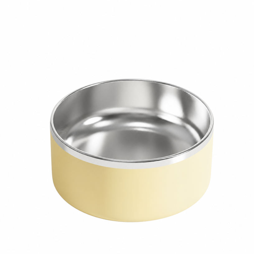 800mL Large Capacity Stainless Steel Pet Bowl – Anti-Slip & Tip-Resistant Food/Water Bowl for Cats, Puppies & Small Dogs Under 12kg