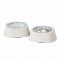 Floating Pet Water Bowl | 1200mL 304 Stainless Steel Liner, Splash-Proof & Removable Design, Neck-Friendly Drinking Dish for Cats & Dogs