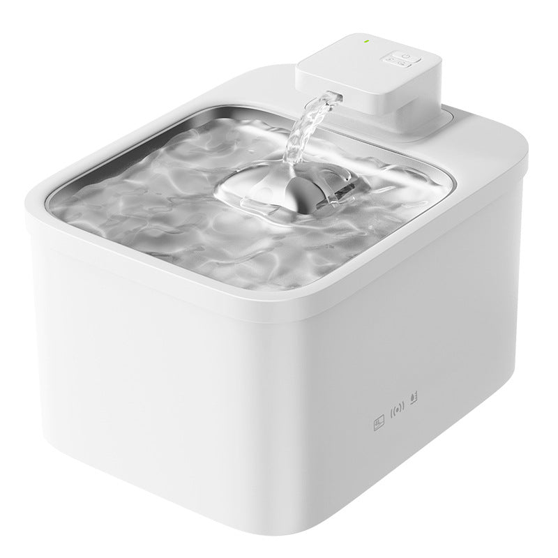 Smart Wireless Pet Water Fountain – 4L Large Capacity, Low Water Alert & App Control, No Wires or Plugs for Cats & Dogs