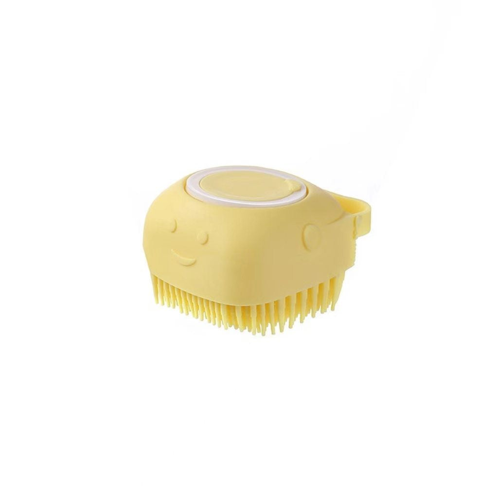 Silicone pet dog cleaning tool – multi-functional bath brush that can be used with liquid, cat scrubbing and massage bathing brush.