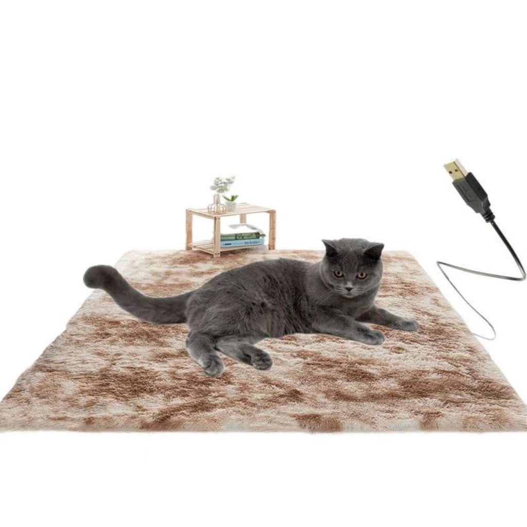 Pet electric heating mat with constant temperature, waterproof, anti-scratch, anti-electric leakage – specially designed for dogs and cats, a small-sized heating device for cats.