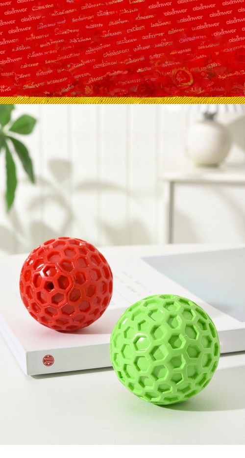 Aisenka Honeycomb Sound Ball (Dog Toy Ball, Sound-Producing, Durable, Chew-Resistant, Teeth-Grinding, Entertainment-Providing Pet Toy)