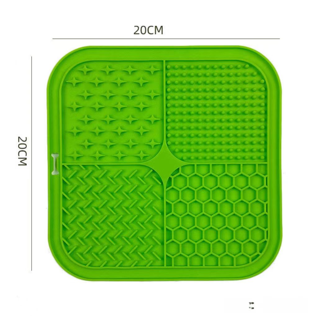 LUKITO Lick Mat for Dogs & Cats 2 Pack with Suction Cups, Dog Lick Mat for Anxiety Relief, Dog Toys to Keep Them Busy, Peanut Butter Licking Pad for Boredom Reducer, Perfect for Bathing Grooming