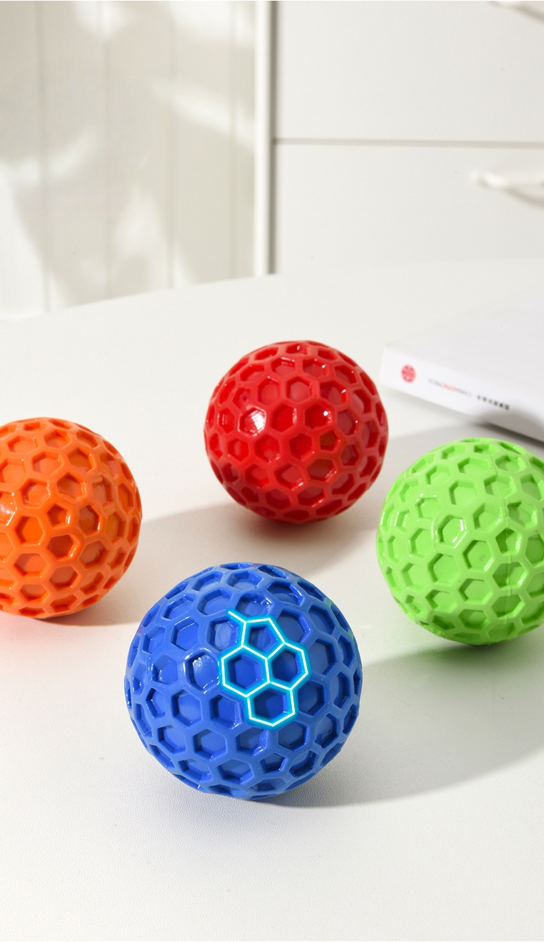 Aisenka Honeycomb Sound Ball (Dog Toy Ball, Sound-Producing, Durable, Chew-Resistant, Teeth-Grinding, Entertainment-Providing Pet Toy)