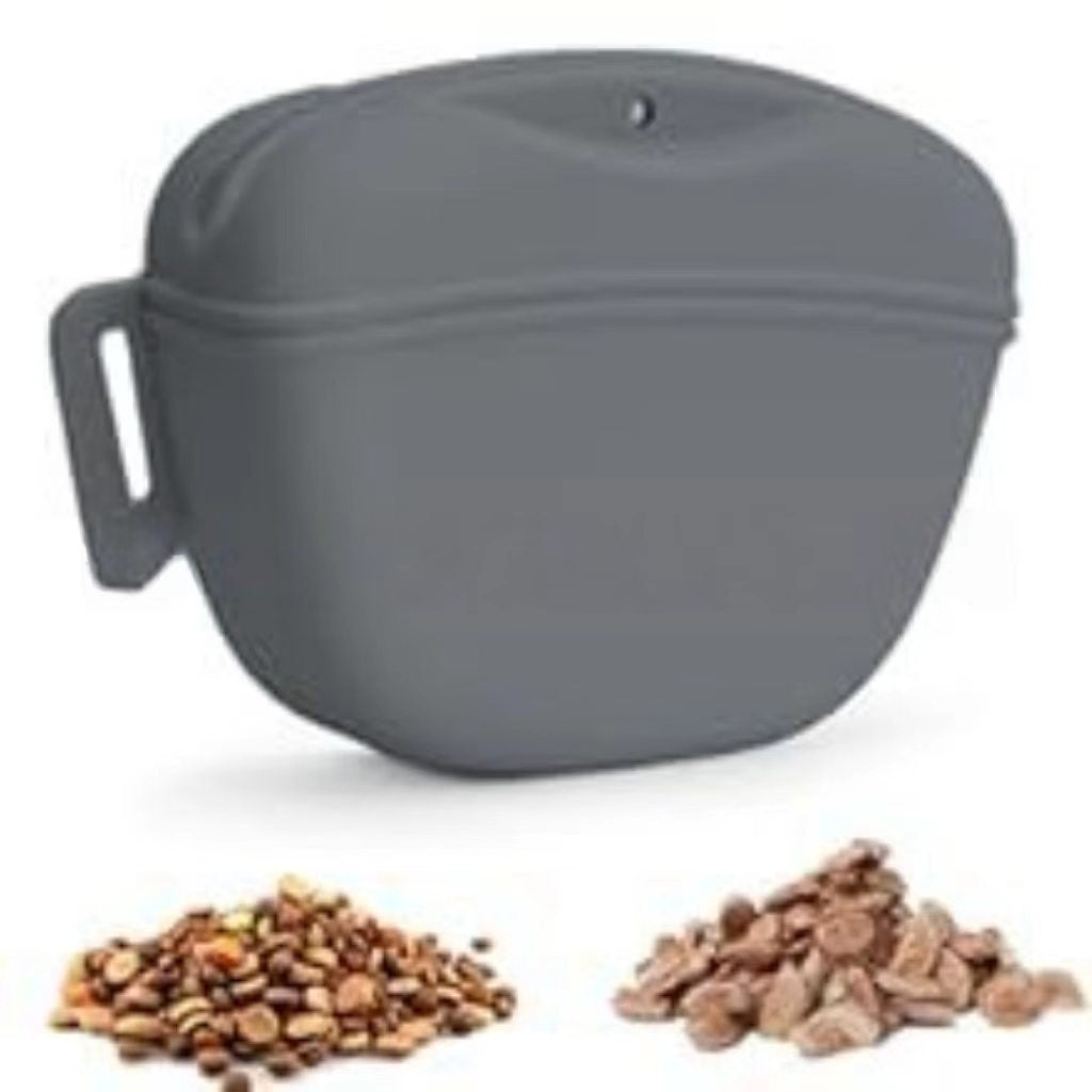 Silicone waist pouch (specifically designed for pet training), lightweight and portable dog-walking snack bag, multi-functional storage pouch.
