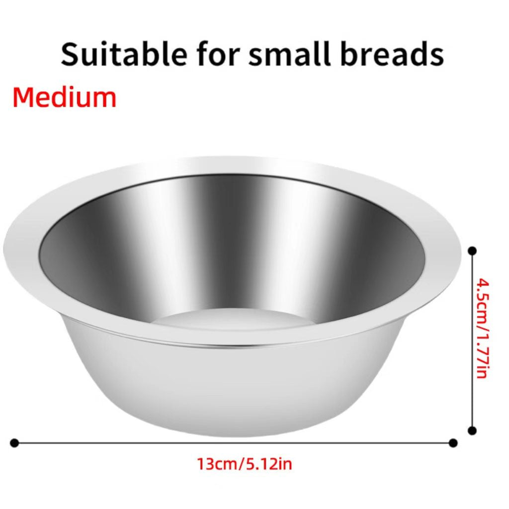Fri4Free 2PCS Kennel Water Bowl Hanging,Stainless Steel Puppy Bowls for Small Dog Cage,Kennel, Crate, Catio Accessories,Dog Crate Water Bowl Dish Feeder Food Holder No Spill(8oz/1cup)