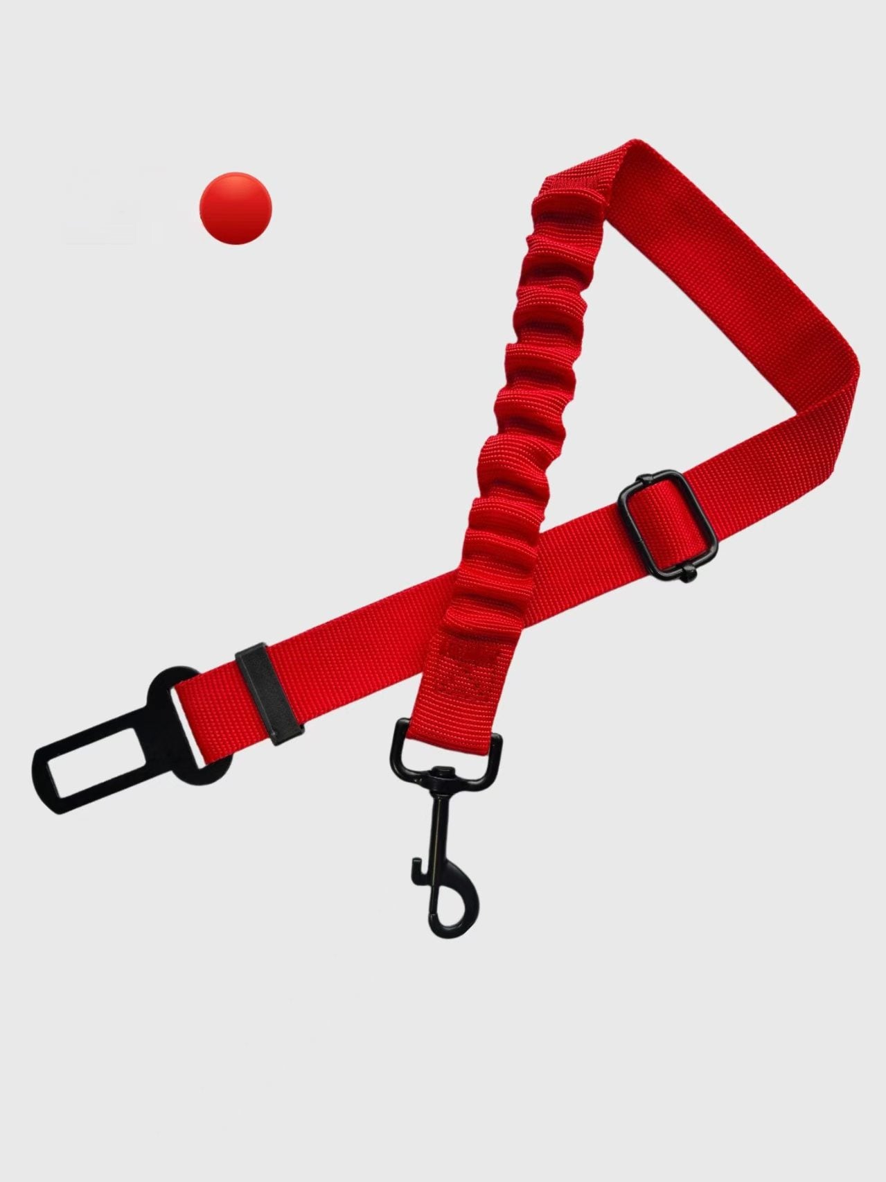 Vehicle-mounted pet safety harness (adjustable strap for dogs, multi-functional pet leash for use in cars)