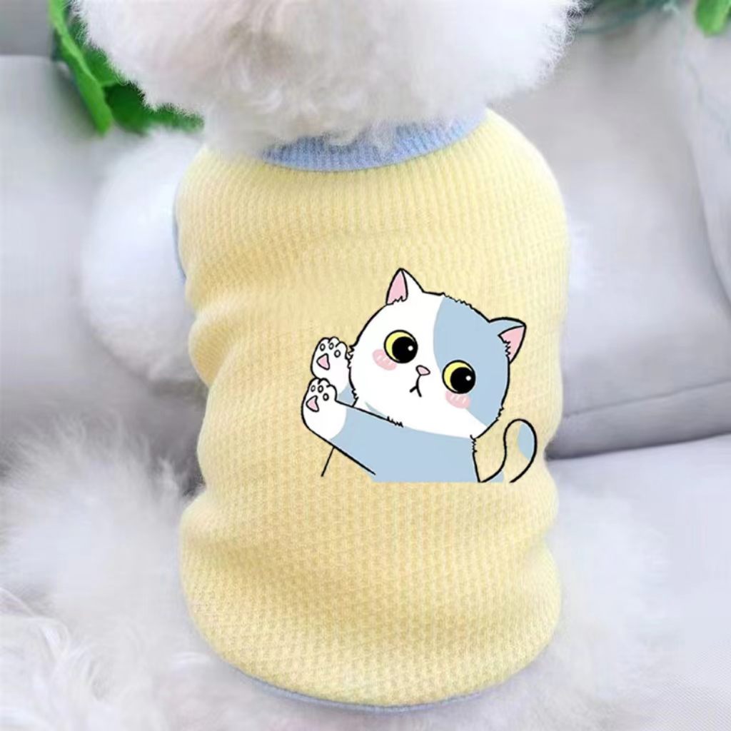Pet Dog Clothing – Spring/Summer Teddy, Pomeranian, Bichon, Poodle, Small Puppy, Cat Vest (Anti-Hair Loss, Lightweight)