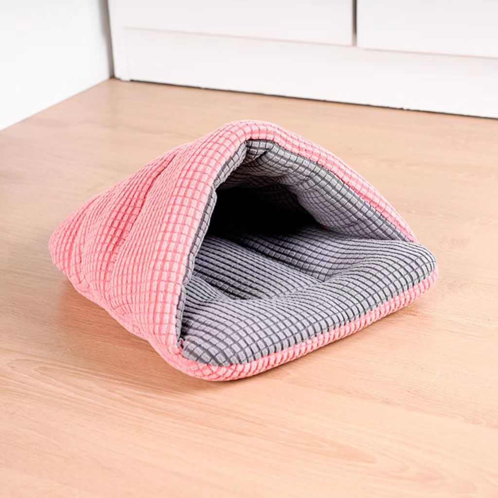 A year-round, semi-enclosed, medium-to-small-sized pet cat house, dog house for small to medium-sized dogs, rabbit cotton nest, chew-resistant and warm slippers nest – manufacturer.