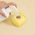 Silicone pet dog cleaning tool – multi-functional bath brush that can be used with liquid, cat scrubbing and massage bathing brush.