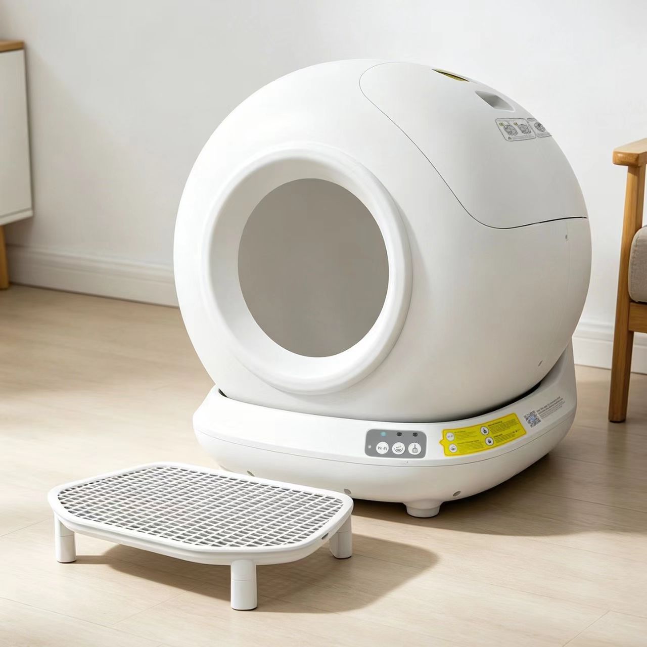 Fully automatic cat litter box with intelligent cleaning and odor prevention scoop – large-sized enclosed cat toilet (wholesale pet supplies)