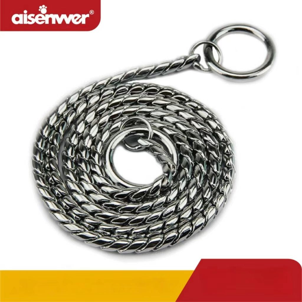 Meianju stainless steel P chain, competition-grade P chain, training correction chain, explosive chain traction rope, control chain, dog collar.