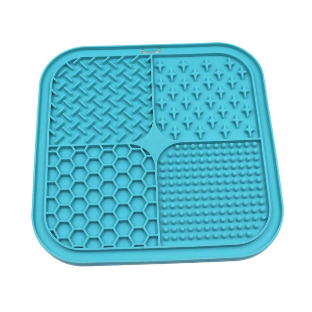 LUKITO Lick Mat for Dogs & Cats 2 Pack with Suction Cups, Dog Lick Mat for Anxiety Relief, Dog Toys to Keep Them Busy, Peanut Butter Licking Pad for Boredom Reducer, Perfect for Bathing Grooming