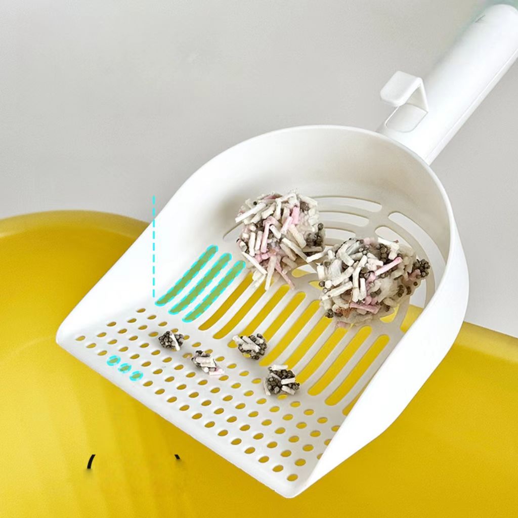 Cat litter scoop (a handy tool for removing cat waste), cat waste scraper, cat feces scoop, cat litter scoop, fine-pored cat sand, cat litter box, cat sand scoop.