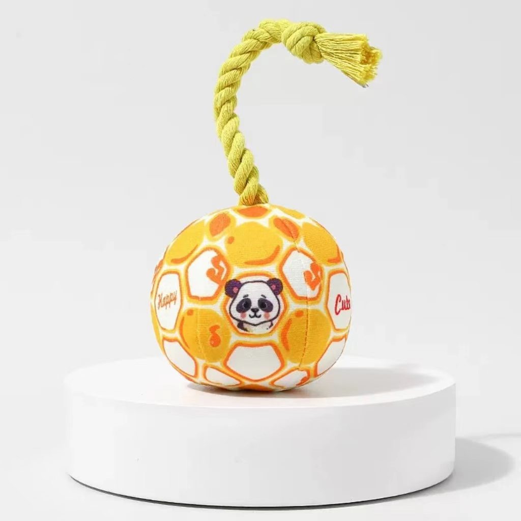 Dog toy ball that makes sounds to alleviate boredom, helps with teething, and is durable for chewing – suitable for small pet dogs like Yorkshire Terriers and Poodles – pet accessory.