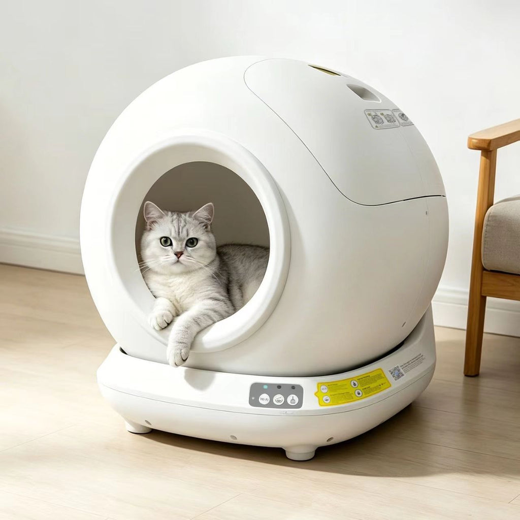 Fully automatic cat litter box with intelligent cleaning and odor prevention scoop – large-sized enclosed cat toilet (wholesale pet supplies)