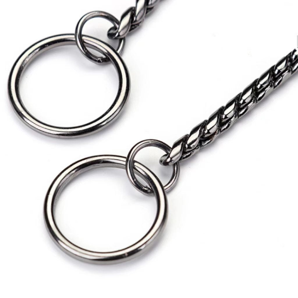 Meianju stainless steel P chain, competition-grade P chain, training correction chain, explosive chain traction rope, control chain, dog collar.