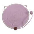 Cross-border cat scratching pad mat, durable, cat claw-grinding woven cotton rope pet accessory toy, suitable for all seasons, sleeping mat.