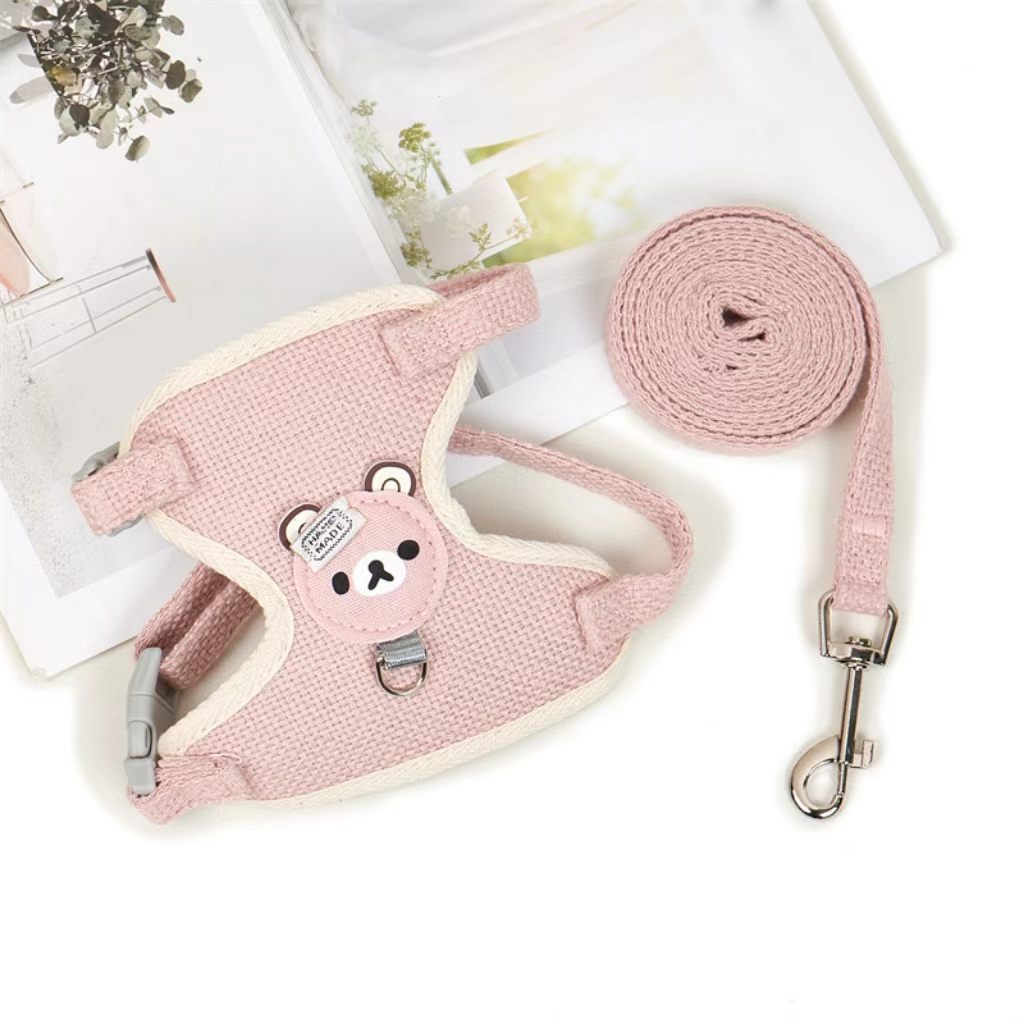 Cute Little Panda Mi’s Harness Strap (for adult and young cats, small dogs, Pomeranian, Teddy dogs) – Wholesale Pet Leash for Walking Dogs