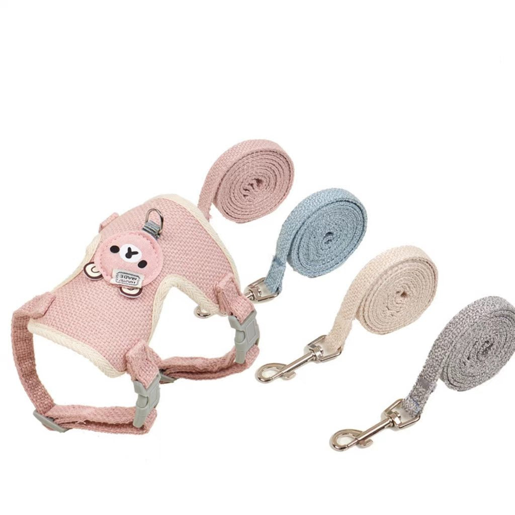 Cute Little Panda Mi’s Harness Strap (for adult and young cats, small dogs, Pomeranian, Teddy dogs) – Wholesale Pet Leash for Walking Dogs