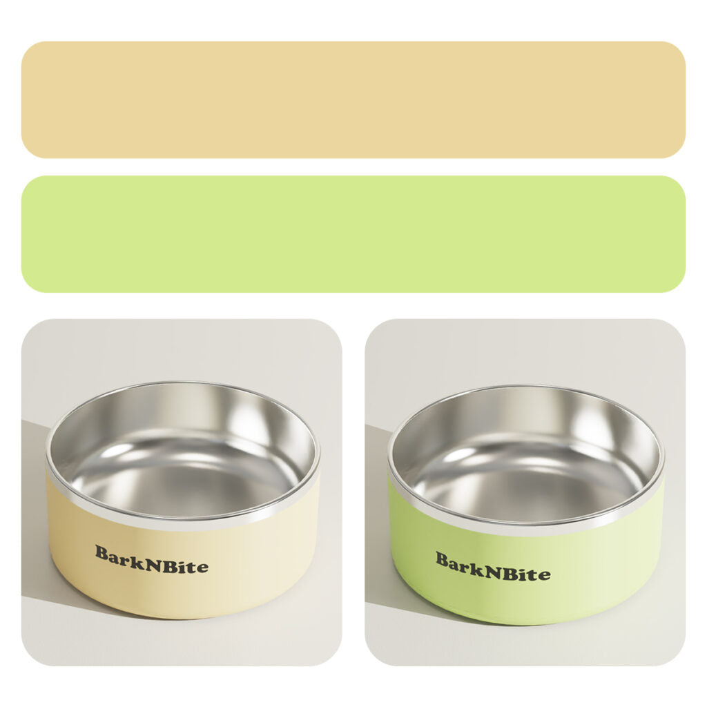 800mL Large Capacity Stainless Steel Pet Bowl – Anti-Slip & Tip-Resistant Food/Water Bowl for Cats, Puppies & Small Dogs Under 12kg