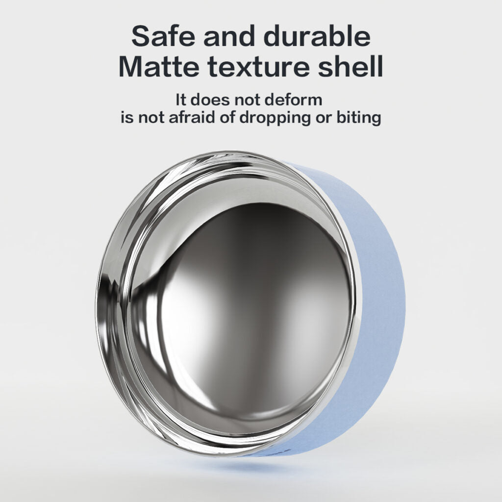 Low-Depth 304 Stainless Steel Pet Bowl | 350mL Removable Liner, Easy-Clean & Neck-Friendly Feeding Dish for Cats & Small Dogs