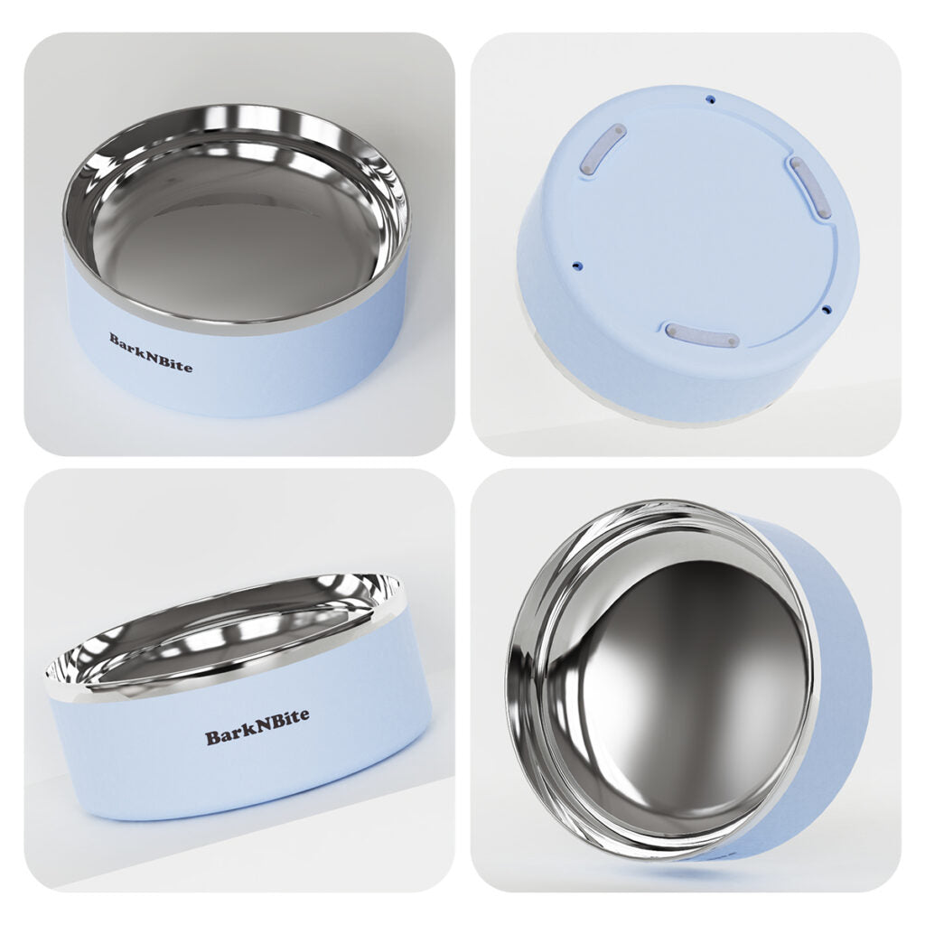 Low-Depth 304 Stainless Steel Pet Bowl | 350mL Removable Liner, Easy-Clean & Neck-Friendly Feeding Dish for Cats & Small Dogs