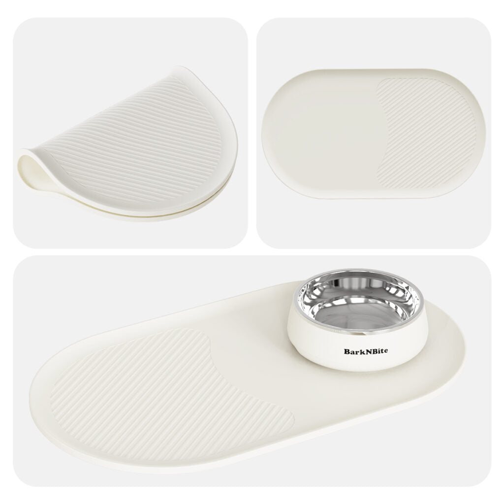 FDA-Compliant Silicone Pet Placemat | 18.7"x10.83" Non-Slip & Leak-Proof Feeding Mat, Eco-Friendly & Safe for Cats & Dogs