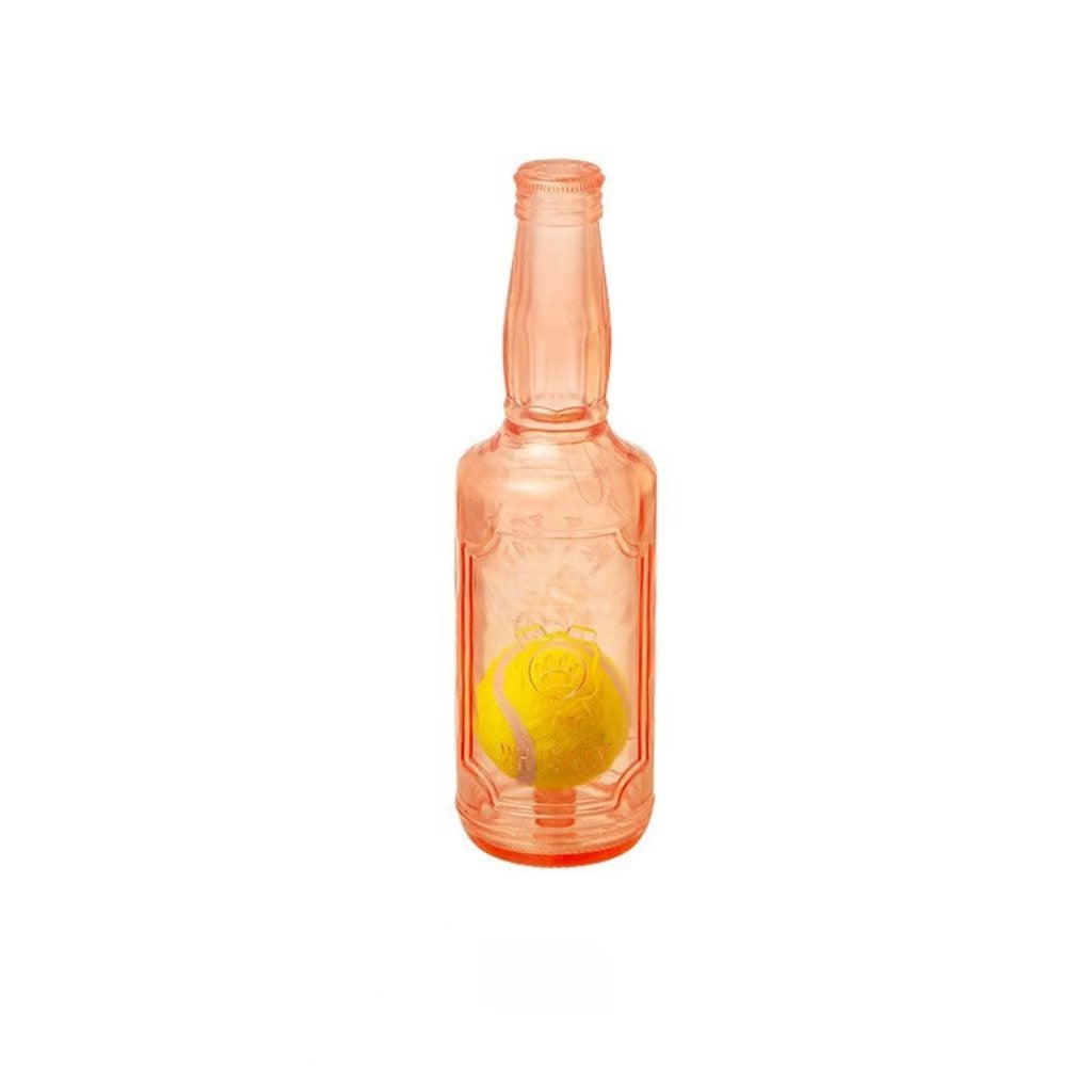 Pet toy – a dog-biting sound-emitting tennis ball bottle for self-amusement and stress relief, durable and suitable for chewing and grinding teeth, interactive pet toy for dogs.