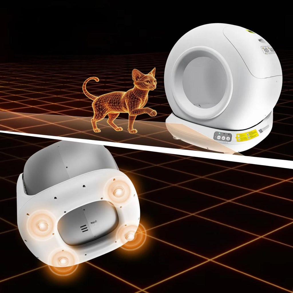 Fully automatic cat litter box with intelligent cleaning and odor prevention scoop – large-sized enclosed cat toilet (wholesale pet supplies)