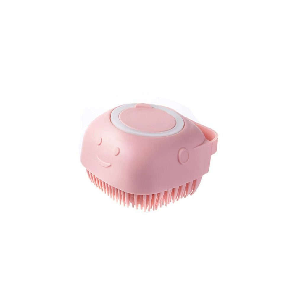 Silicone pet dog cleaning tool – multi-functional bath brush that can be used with liquid, cat scrubbing and massage bathing brush.