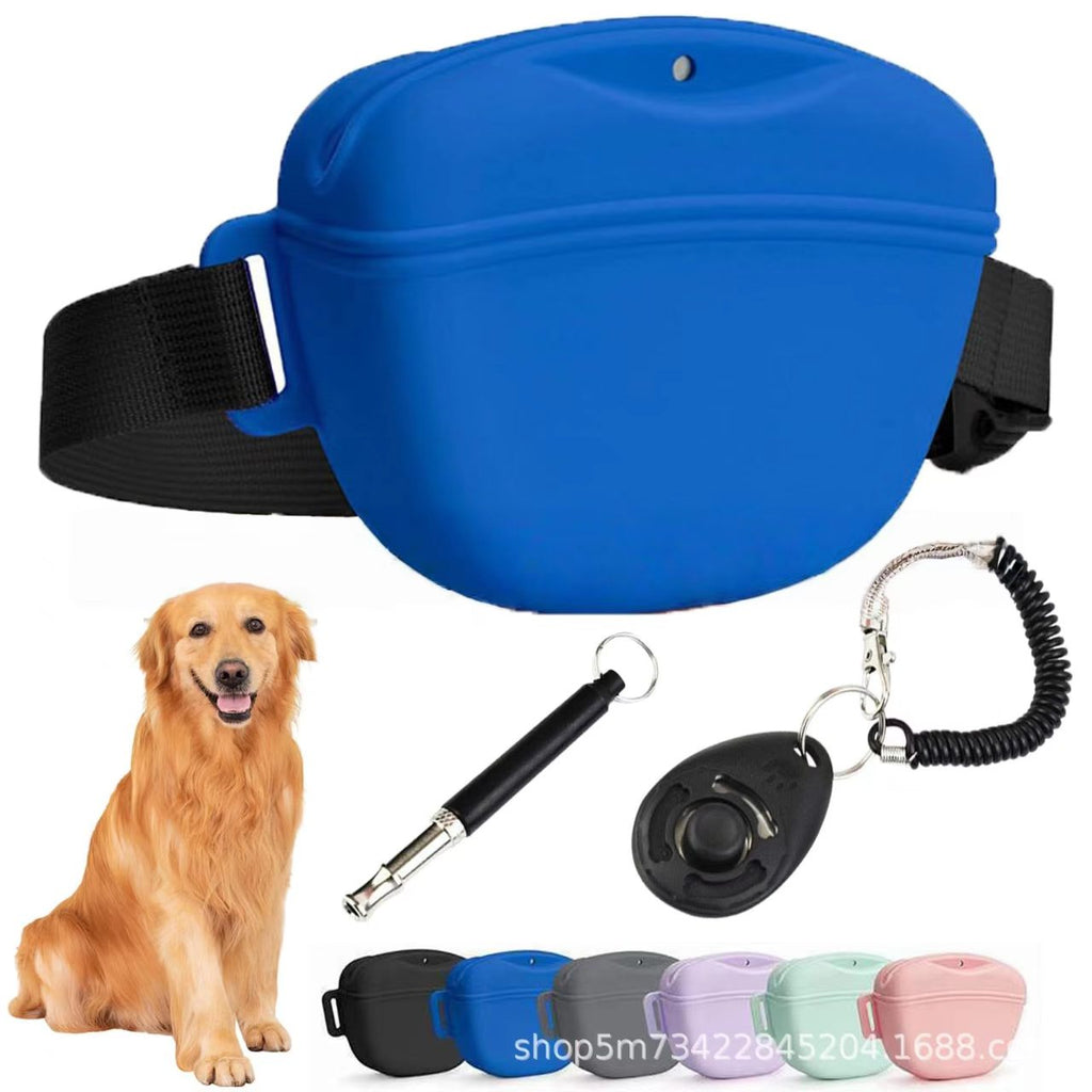 Silicone waist pouch (specifically designed for pet training), lightweight and portable dog-walking snack bag, multi-functional storage pouch.