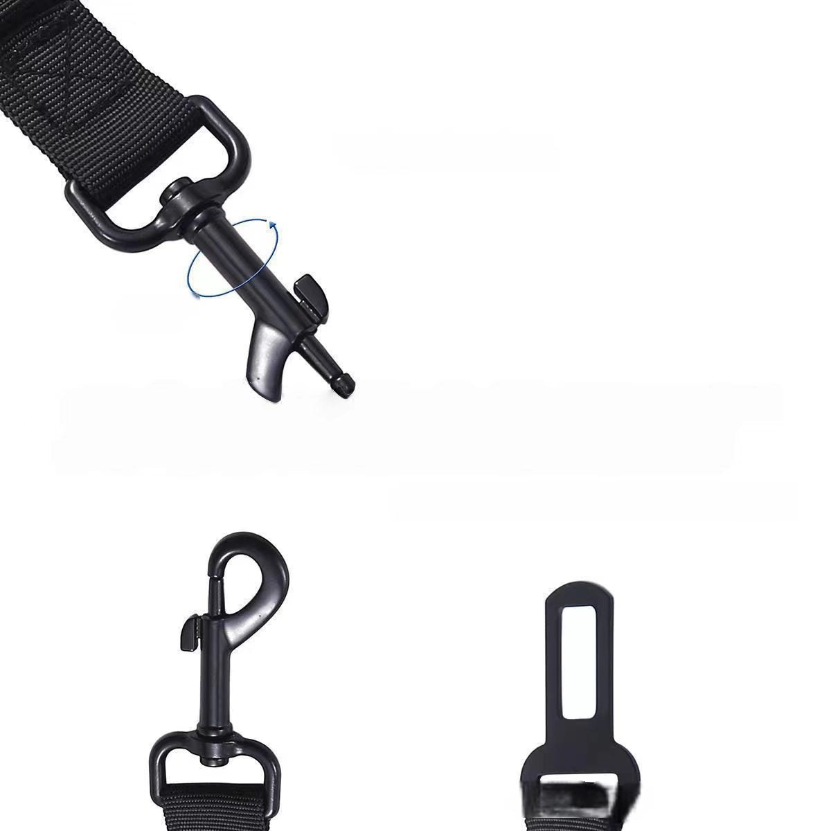Vehicle-mounted pet safety harness (adjustable strap for dogs, multi-functional pet leash for use in cars)