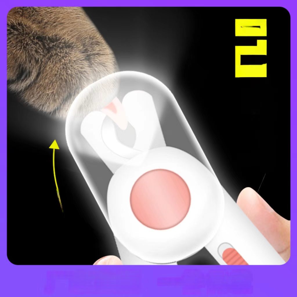 Cat and Dog Nail Clippers, Nail Grinder, Pet Nail Clipper, LED Nail Cutter Set, Pet Cleaning and Beauty Tool for Cats.
