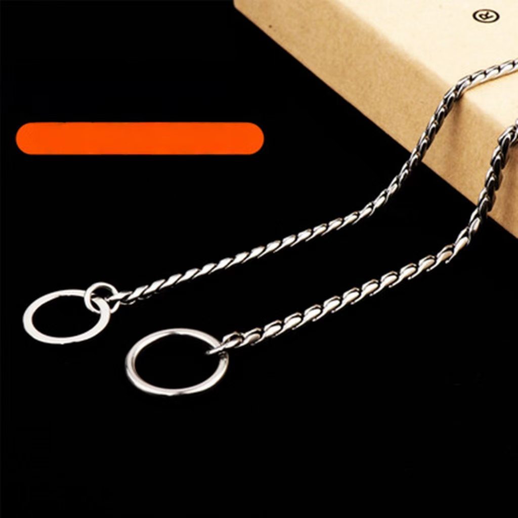 Meianju stainless steel P chain, competition-grade P chain, training correction chain, explosive chain traction rope, control chain, dog collar.
