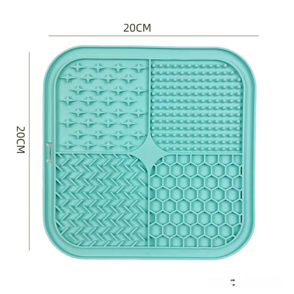LUKITO Lick Mat for Dogs & Cats 2 Pack with Suction Cups, Dog Lick Mat for Anxiety Relief, Dog Toys to Keep Them Busy, Peanut Butter Licking Pad for Boredom Reducer, Perfect for Bathing Grooming