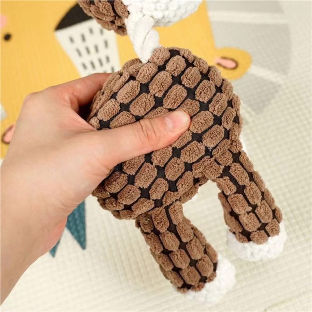 Pet Dog Cotton Rope Teething Toy (Durable for Chewing), Cat Toy (Fuzzy, Sound-Producing, Interactive), Wholesale Pet Supplies for Dogs and Cats