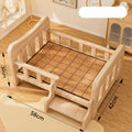 Full wooden dog bed / dog house, suitable for all seasons, dog bed for small to medium-sized dogs (e.g., Teddy, Pomeranian), pet sleeping sofa that is elevated off the ground.