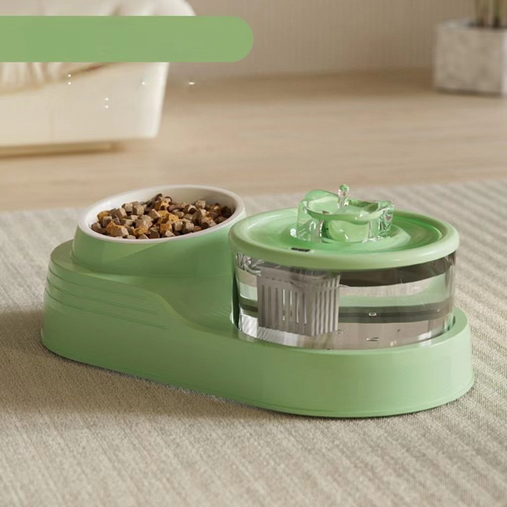 New-style pet drinking water filter, flowing water dispenser, cat neck protection feeder, automatic circulating fresh water drinking machine