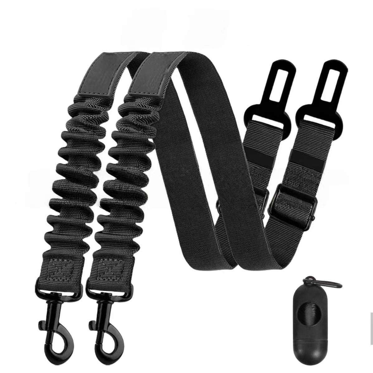Vehicle-mounted pet safety harness (adjustable strap for dogs, multi-functional pet leash for use in cars)