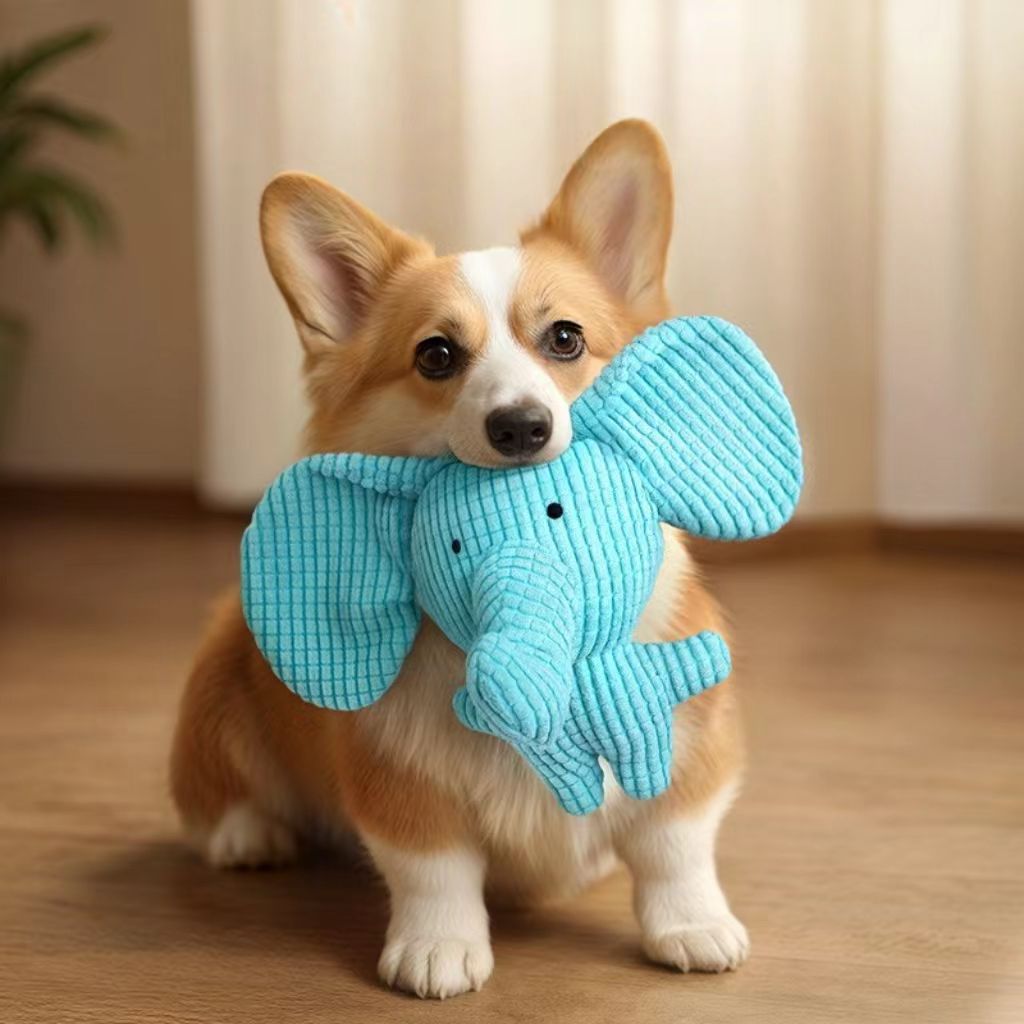 A squeaky duck-shaped dog toy for bedtime companionship, teething relief, and entertainment – suitable for small, medium, and large dog breeds, as well as young puppies.