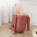 Integrated cat litter scoop with a built-in trash bin – a two-in-one, large-capacity cat waste cleaning tool for pet cats.
