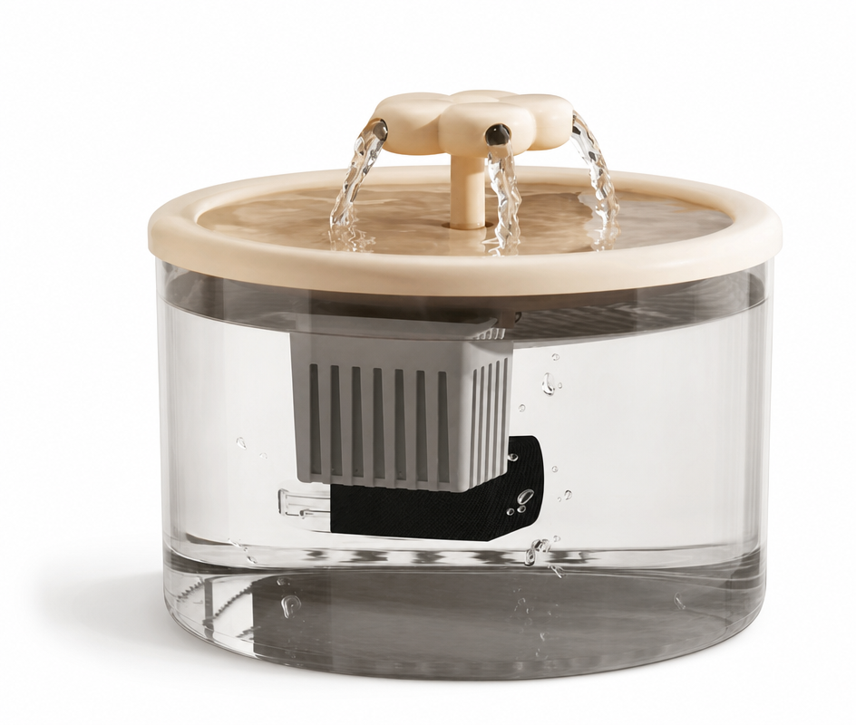New-style pet drinking water filter, flowing water dispenser, cat neck protection feeder, automatic circulating fresh water drinking machine