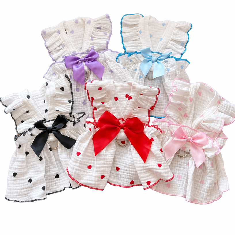 Original chest and back strap pet dog/cat clothing (Teddy, Pomeranian, French Bulldog, Schnauzer, cat dress, dog accessories)